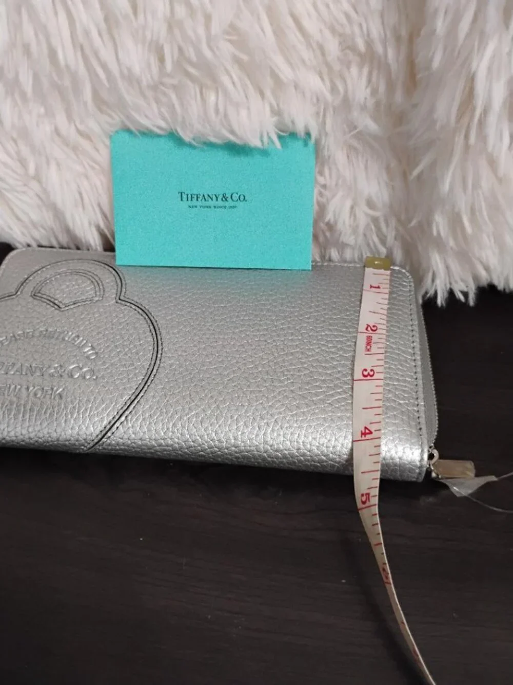 Tiffany & Co. Return to Tiffany Silver Long Zippy Wallet NWT